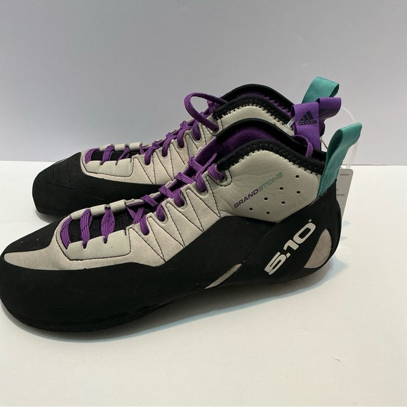 Adidas 5.10 Grandstone Climbing Shoes Men’s 10.5 Gray Purple New w/ Tags - Picture 3 of 11